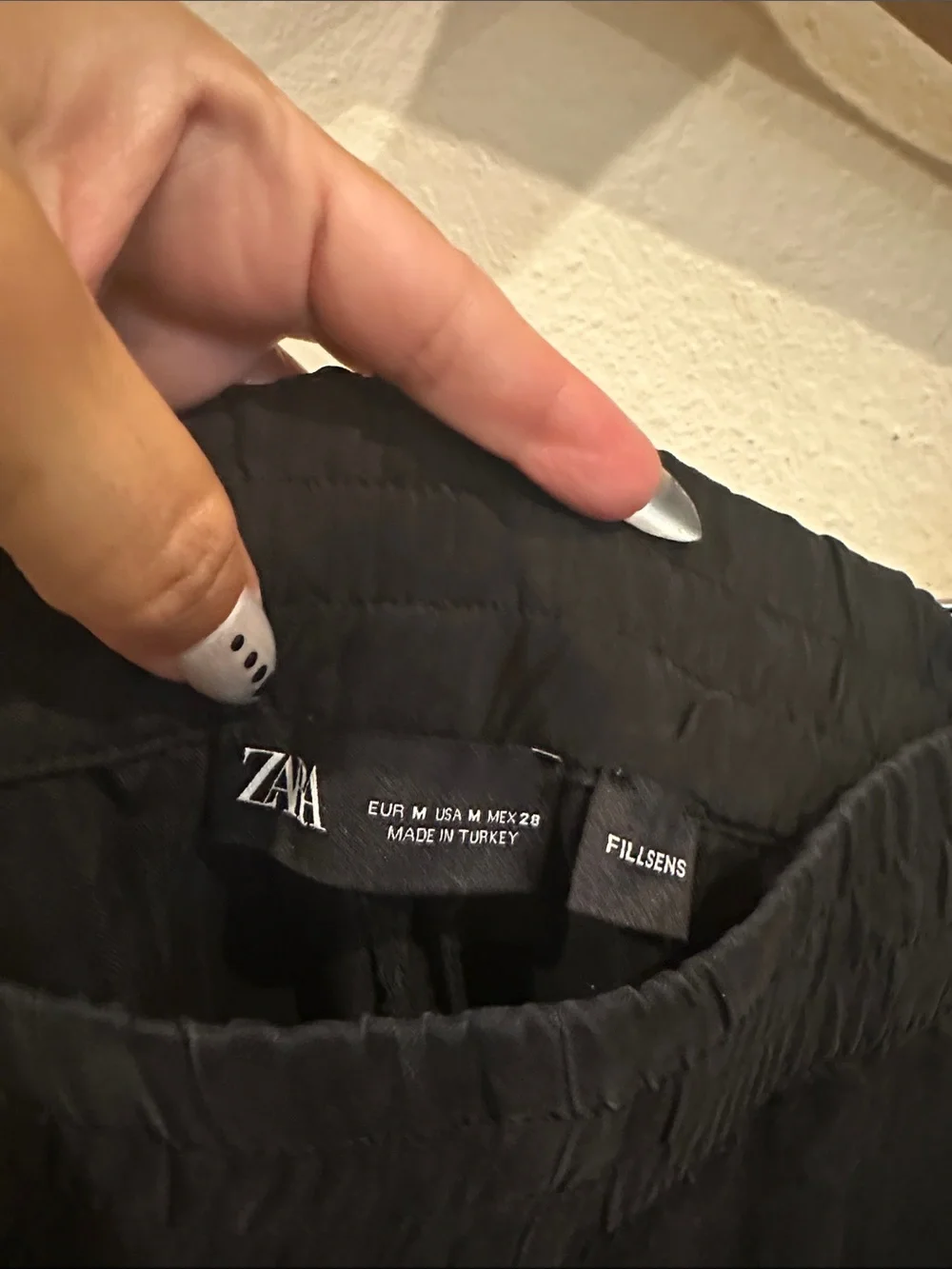 Zara Fillsens Black Men's Elastic-Waist Jogger Pants with pockets 100% liocel